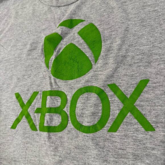 Ripple Junction XBOX Classic Logo Graphic T-Shirt Men's 2X Gray/Green Video Game - Picture 3 of 5